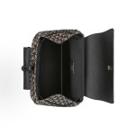 DIOR flip-top drawstring design Oblique printed grain-grain cowhide backpack for men, beige and black