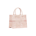 DIOR BookTote classic brand Logo embroidered handbag, Tote bag, shopping bag, medium-sized handbag, pink for women