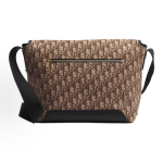 DIOR Jett jacquard shoulder strap CD buckle messenger bag, single-shoulder crossbody bag, medium size, unisex couple style, brown