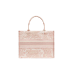 DIOR BookTote classic brand Logo embroidered handbag, Tote bag, shopping bag, medium-sized handbag, pink for women