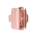 GUCCI 1955 vintage gold buckle with color trim saddle bag, crossbody single-shoulder bag, small size for women, red and pink