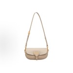DIOR Bobby detachable and adjustable shoulder strap magnetic buckle CD buckle handbag, single-shoulder bag crossbody bag, regular women\'s style, natural color