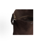 DIOR Diorly gold metal accessory single-shoulder crossbody bag, medium-sized women\'s chocolate color