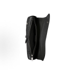 DIOR\'s signature embossed pattern magnetic flap opening and closing saddle bag crossbody bag, men\'s black