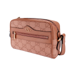 GUCCI Ophidia Double G logo zipper opening single-shoulder crossbody bag mini Women\'s pink