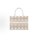 DIOR Book Tote classic printed Tote bag, Tote shopping bag, medium-sized handbag, white for women