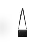 DIOR Gravity embossed messenger bag with adjustable shoulder strap, men\'s black crossbody bag
