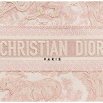 DIOR BookTote classic brand Logo embroidered handbag, Tote bag, shopping bag, medium-sized handbag, pink for women