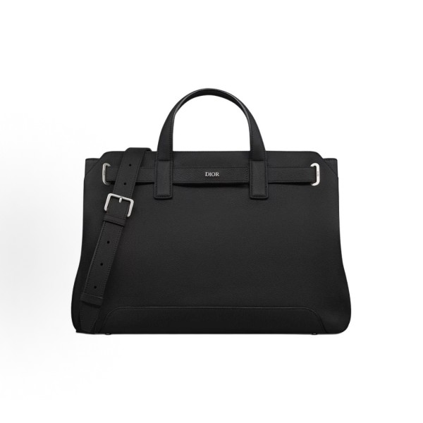 DIOR Normandie brand metal logo Tote bag, Tote bag, shopping bag, single-shoulder crossbody bag, handbag, men\'s black style