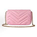 GUCCI GG Marmont gold hardware accessories single-shoulder bag mini Women\'s light pink