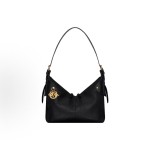 DIOR Voyage 26S Wister-patterned seam single-shoulder bag, small size for women, black