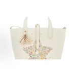 DIOR Toujours letter D button clasp single-shoulder crossbody bag, small size for women, cream white