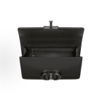 DIOR 30 Montaigne Montaigne series letter Logo bag, lid-opening box bag, single-shoulder crossbody bag for women, black