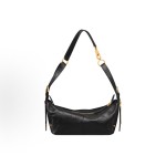 DIOR D-Journey Large wister-patterned dial line zipper opening and closing hand-held shoulder bag, small size for women, black