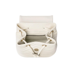 GUCCI GG Marmont Gold Logo drawstring versatile classic backpack mini Women\'s white