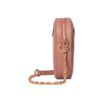 GUCCI Ophidia monogram full-print zipper opening and closing chain round bag crossbody single-shoulder bag mini women\'s pink