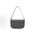 DIOR Bobby Multicarry adjustable, detachable shoulder strap, flap closure single-shoulder bag, regular women\'s blue style