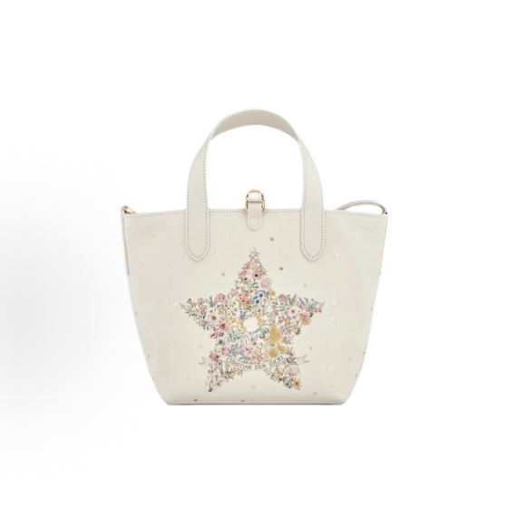 DIOR Toujours letter D button clasp single-shoulder crossbody bag, small size for women, cream white