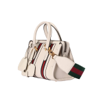 GUCCI Exquisite - Gucci Gold Logo, metal protective foot studs, travel bag, single-shoulder crossbody handbag, mini women\'s white