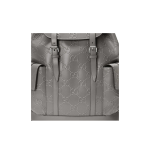GUCCI vintage Logo embossed large-capacity schoolbag, backpack, backpack, regular men\'s style, gray