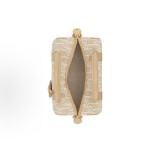 DIOR Groove 20 brand logo zipper opening and closing single-shoulder crossbody handbag in natural color for women