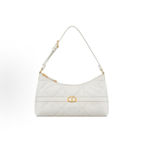 DIOR Miss Caro Cigale Oversized oversized checkered single-shoulder bag Mini Women in ivory color