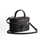 DIOR brand logo handbag for women in black