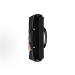 DIOR Lady D-Joy light gold metal brand pendant, adjustable and detachable shoulder strap, Toffee bag, single-shoulder bag, medium-sized handbag, black for women