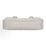 GUCCI GG Marmont vintage double G logo zipper closed quilted herringbone single-shoulder handbag for women, light grey