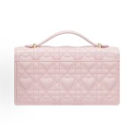 DIOR My Dior Mini Women\'s Pink handbag with heart pattern stitching