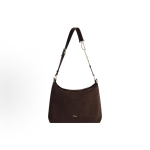 DIOR Diorly gold metal accessory single-shoulder crossbody bag, medium-sized women\'s chocolate color