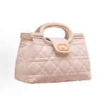 DIOR Jolie Top Handle CD clasp resin bead crossbody handbag mini for women, carmine pink