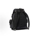 DIOR CD Diamond logo nylon jacquard diamond-shaped backpack backpack, large men\'s black