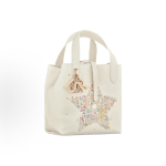 DIOR Toujours letter D button clasp single-shoulder crossbody bag, small size for women, cream white