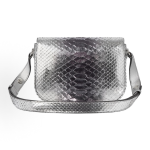 GUCCI Horsebit 1955 Aura Silver Adjustable Shoulder Strap Mini Women\'s Metallic Silver in grey