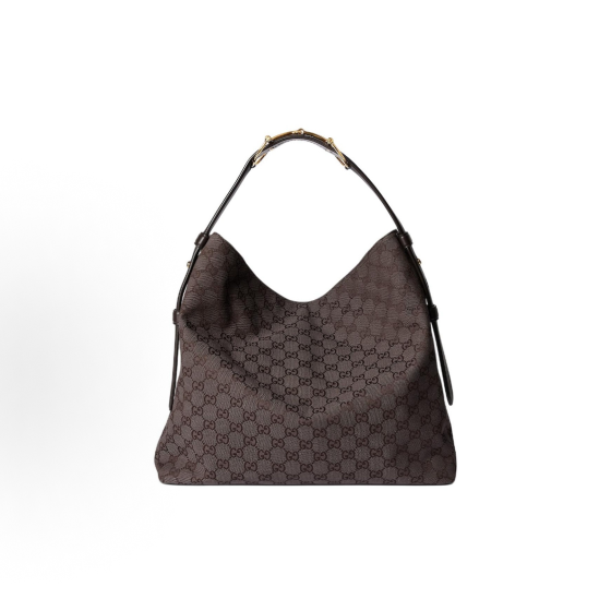 GUCCI Beatrix horse bit buckle double G letter printed Tote bag, shopping bag, handbag, large size for women, dark brown