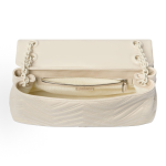 GUCCI GG Marmont enamel hardware chain single-shoulder bag, medium size for women, ivory color