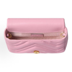 GUCCI GG Marmont gold hardware accessories single-shoulder bag mini Women\'s light pink