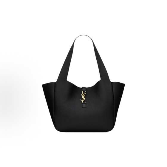 SAINT LAURENT YSL Le 5 A 7 loop closure Brand logo BEA grainy leather handbag Tote Bag Tote Bag Shopping Bag Shoulder bag