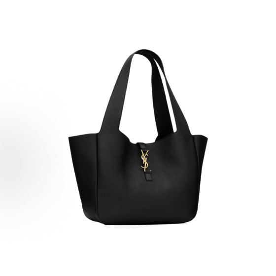 SAINT LAURENT YSL Le 5 A 7 loop closure Brand logo BEA grainy leather handbag Tote Bag Tote Bag Shopping Bag Shoulder bag