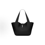 SAINT LAURENT YSL Le 5 A 7 loop closure Brand logo BEA grainy leather handbag Tote Bag Tote Bag Shopping Bag Shoulder bag