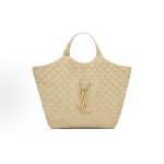 SAINT LAURENT YSL weaving elements care Maxi Triangular Buns, mother bag, vegetable basket, Tote bag, Tote bag, shopping bag, single-shoulder handbag, large size