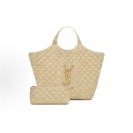 SAINT LAURENT YSL weaving elements care Maxi Triangular Buns, mother bag, vegetable basket, Tote bag, Tote bag, shopping bag, single-shoulder handbag, large size