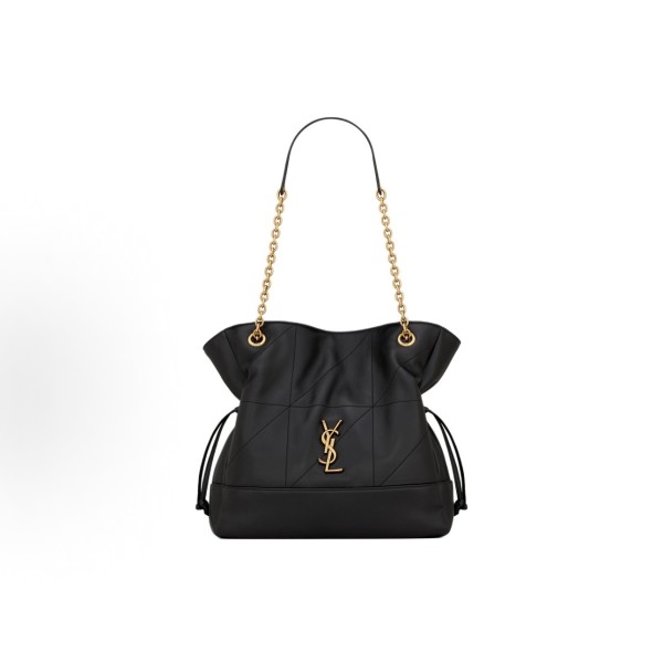 SAINT LAURENT YSL Jamie Small lucky bag, Metal logo chain shoulder strap, Tote bag, shopping bag, hand-held shoulder bag, small size, black