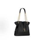 SAINT LAURENT YSL Jamie Small lucky bag, Metal logo chain shoulder strap, Tote bag, shopping bag, hand-held shoulder bag, small size, black