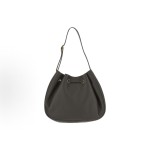 SAINT LAURENT golden Logo adjustable shoulder strap grated leather single-shoulder bag handbag