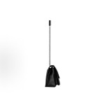 SAINT LAURENT YSL Niki silver chain black Logo retro pleated wandering bag crossbody single-shoulder bag medium size black