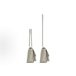 SAINT LAURENT YSL Niki white Logo retro pleated leather wandering bag Chain bag crossbody single-shoulder bag medium size white