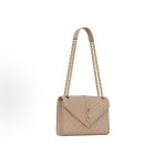 SAINT LAURENT YSL ENVELOPE Chain Shoulder strap calfskin envelope single shoulder bag, medium size