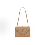 SAINT LAURENT YSL ENVELOPE Chain Shoulder strap calfskin envelope single shoulder bag, medium size